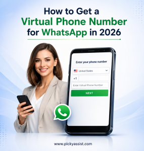 how to get a virtual phone number for WhatsApp