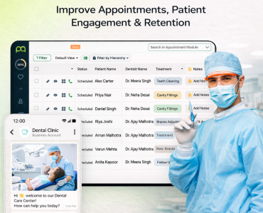 dental CRM software dashboard for managing patient appointments