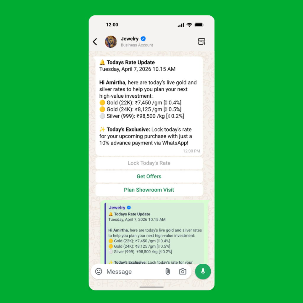 Gold Rate Broadcasting in Real Time