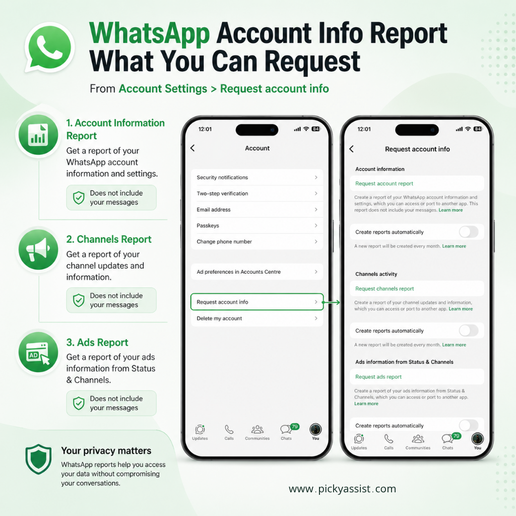 WhatsApp Account Info Report