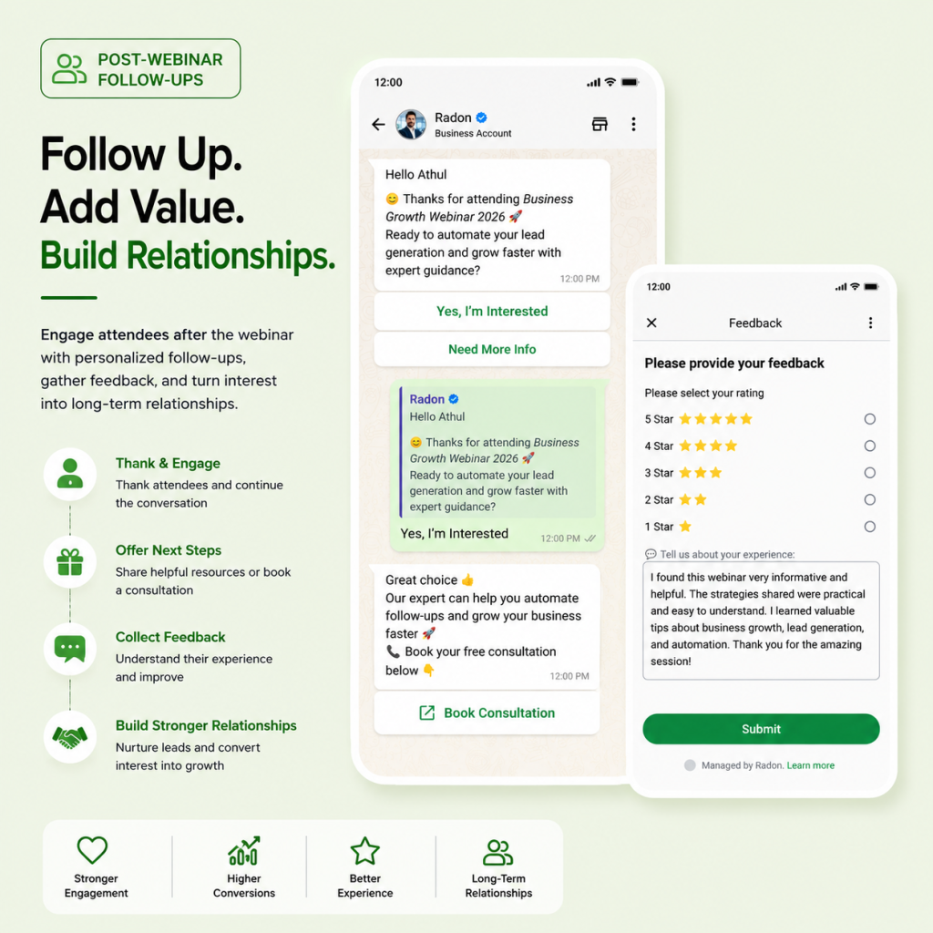 Post-Webinar Follow-Ups
