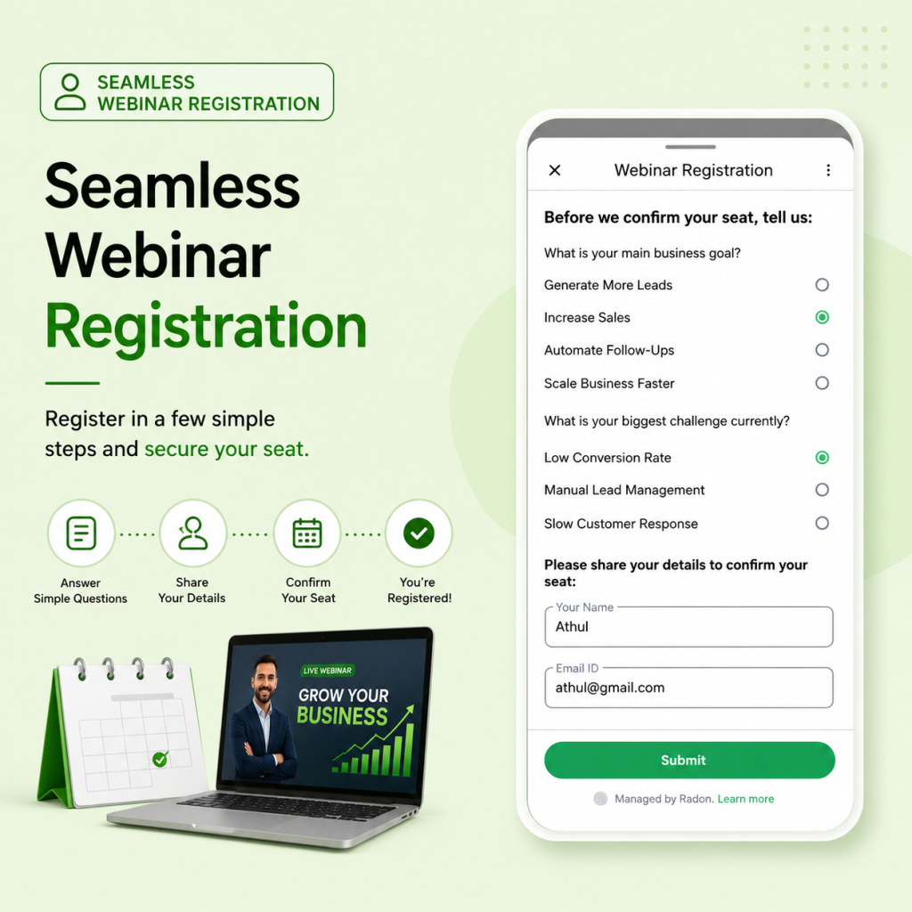 Seamless Webinar Registration