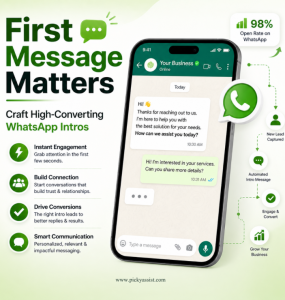 First introduction message on whatsapp