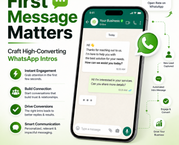 First introduction message on whatsapp