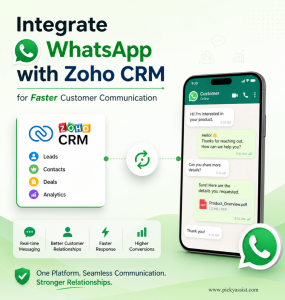 how to integrate Whatsapp with Zoho CRM