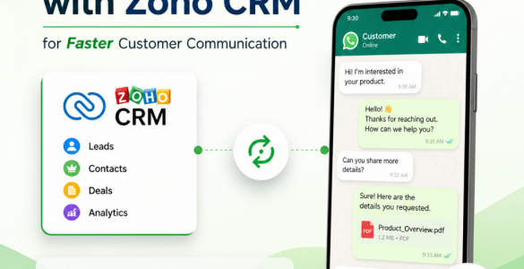how to integrate Whatsapp with Zoho CRM