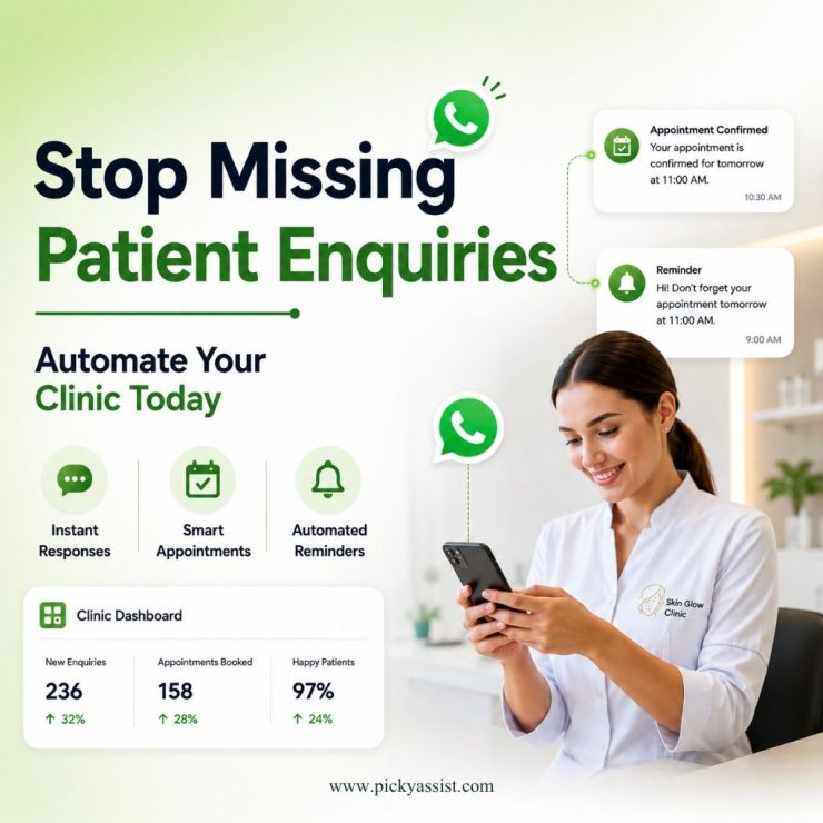whatsapp automation for skin clinics