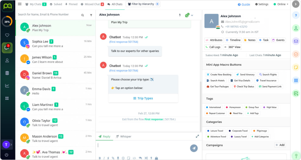 Picky Assist WhatsApp integrated CRM