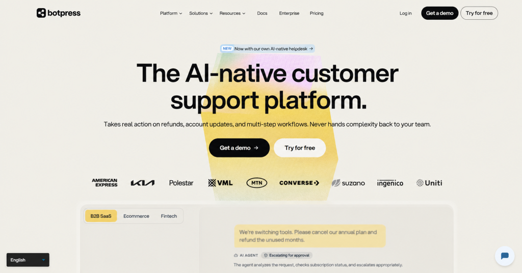 Botpress — Best for Developer-Level Customization