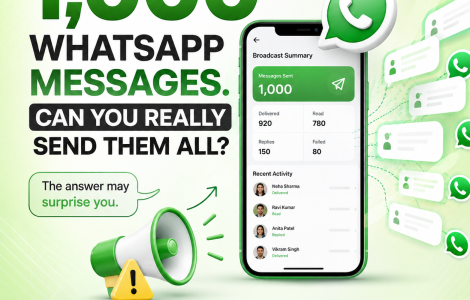 how to send 1000 messages at once in whatsapp
