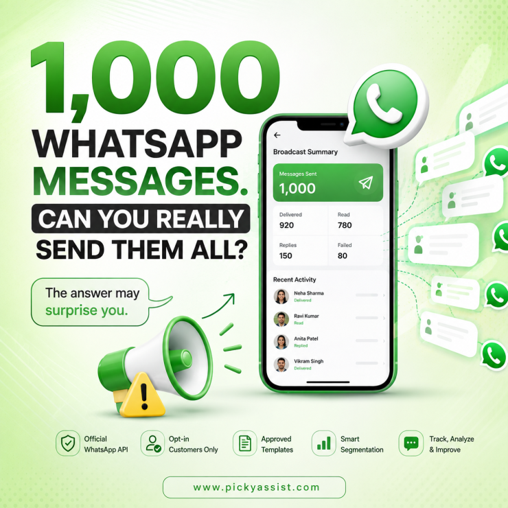 how to send 1000 messages at once in whatsapp