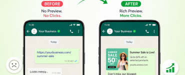 how to share a link in whatsapp