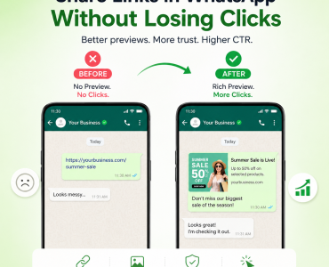 how to share a link in whatsapp