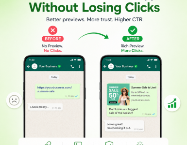 how to share a link in whatsapp