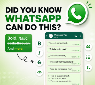 whatsapp text formatting
