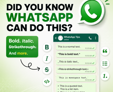 whatsapp text formatting