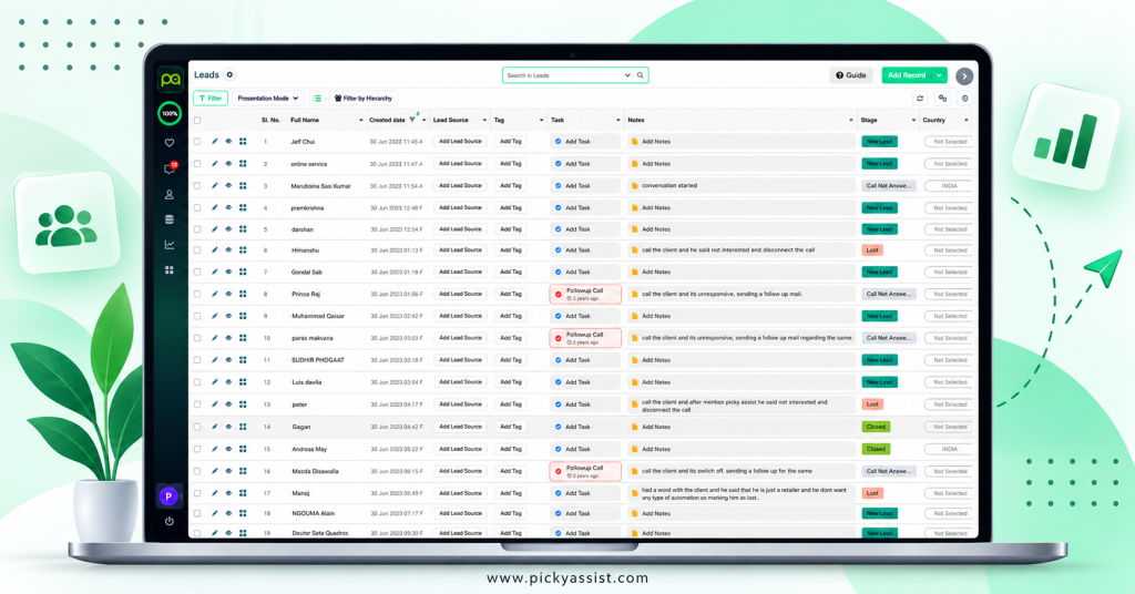 Picky Assist CRM