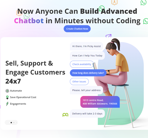 WhatsApp No Code Advanced Chatbot Builder