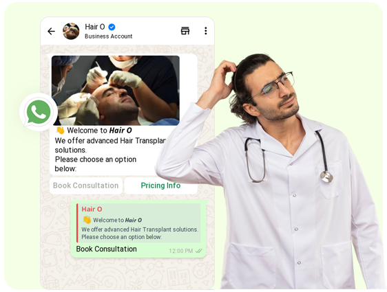 Complete Hair Transplant Experience Handled End-to-End on WhatsApp